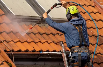 Démoussage et hydrofuge de toiture à Guérard
